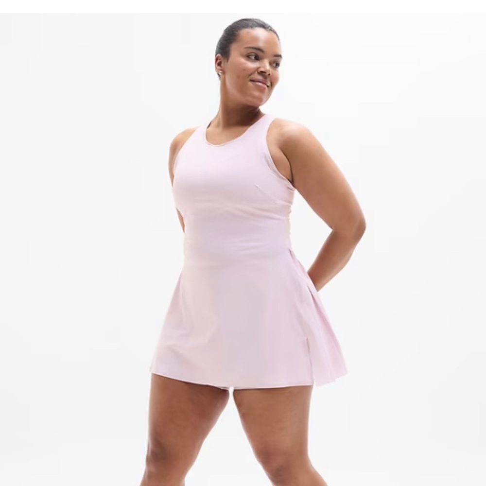 Athleta Light Pink Tennis Dress, Lightweight tennis dress, lilac dress - Picture 3 of 5